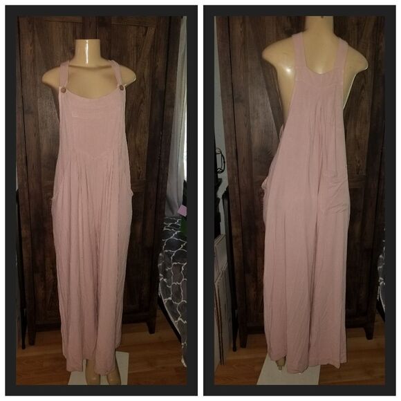 Automet Womens Jumpsuits Overalls Wide Leg Casual Summer Outfits Rompers Jumpers - Picture 13 of 14